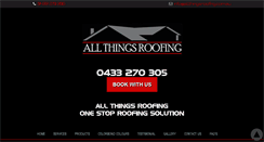 Desktop Screenshot of allthingsroofing.com.au
