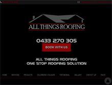 Tablet Screenshot of allthingsroofing.com.au
